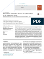 Fuel Production From Pyrolysis of Natural and Synthetic Rubbers