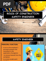 Roles of Construction Safety Engineer