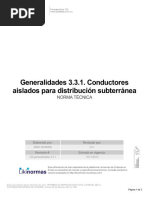 Generalidades 3.3.1 Conductores Aislados para Distribucion Subterranea