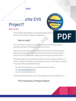 Guide About How To Write Best EVS Project