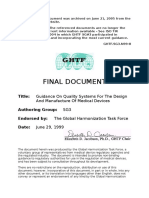 GHTF Sg3 n99 8 Guidance On Quality 990629