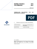 NTC4651 Terminologia Relacionada Con Las Mediciones de Humedad PDF