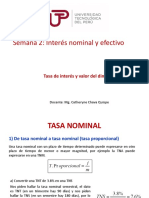 Semana 2 Tasa Nominal y Efectiva y Ejercicios