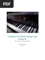 Creation of A Piano Using A 555 Timer IC