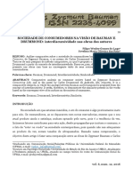 SOCIEDADE DE CONSUMIDORES NA VISÃO DE BAUMAN E DRUMMOND: Interdiscursividade Nas Obras Dos Autores