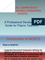 National Competency-Based Teacher Standards (NCBTS) : A Professional Development Guide For Filipino Teachers