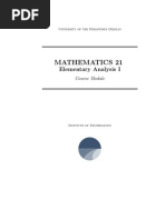 Math 21 Module (1stAY1920) PDF