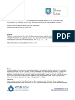 Formulations of Arginine, Glycine and Guanidinium HCL With Three Globular Proteins.