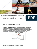 Lactic Acid Energy System