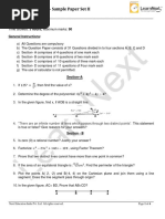 Class 9 Maths Set II Sample Papers