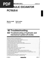 PC78US-8 Troubleshooting of Hydraulic System (H-Mode) PDF