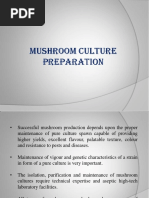 Mushroom Culture Preparation and Spawn Production