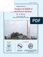 Best Practices in O&M of Thermal Power Stations: Tutorial Course On