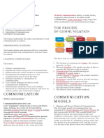 Communication Communication Models: The Process of Communication