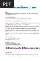 Introduction To International Law