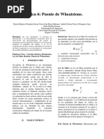 Práctica 6 - Puente de Wheatstone