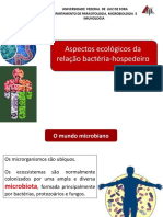 Aspectos Ecológicos Da Relação Bactéria Hospedeiro e Biofilmes CB