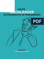 Fernando Burgos (Coord) - Philipp Mainländer. Actualidad de Su Pensamiento