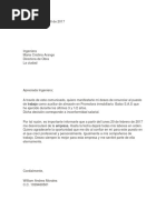 Carta de Renuncia