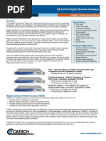 Comtech/EFData H8 & H16 Heights Remote Gateways Datasheet