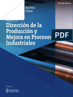 Máster en Dirección de La Producción y Mejora en Procesos Industriales - OBS