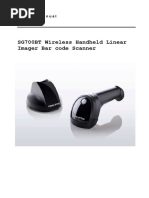 SG700BT Wireless Handheld Linear Imager Bar Code Scanner: User's Manual