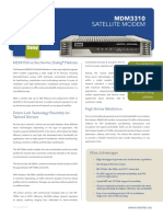 Newtec MDM3310 Satellite Modem For The Newtec Dialog Platform Datasheet