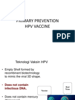 Primary Prevention HPV Vaccine