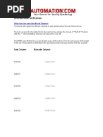 Excel Barcode Font Example: Click Here To View The Excel Tutorial