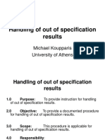 Out of Specifications II