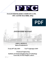 Internship Report On FFC (Abdul Rehman)