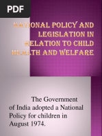 3.national Policy and Legislation in Relation To Child Health and Welfare