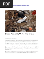 Bosnia Names 17,000 For War Crimes