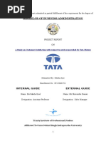 Bachelor of Business Administration: A Study On Customer Satisfaction With Respect To Services Provided by Tata Motors