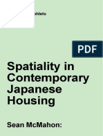 Spatiality in Contemporary Japanese Housing: Sean Mcmahon