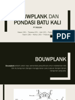 Bouwplank Dan Pondasi Batu Kali