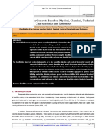 Classification of The Concrete Based On Physical, Chemical, Technical Characteristics and Resistance