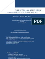 Dasar-Dasar Kebijakan Publik: (Fundamentals of Public Policy)