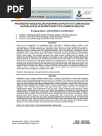 Progressive Muscle Relaxation (PMR) Is Effective To Lower Blood Glucose Levels of Patients With Type 2 Diabetes Mellitus