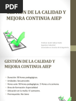 Gestión de La Calidad Y Mejora Continua Aiep