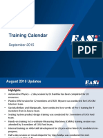 Training Calendar: September 2015