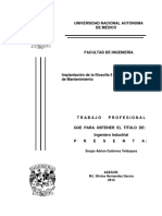 Implantacion de La Filosfia 5Ss en Un Departamento de Mantenimiento