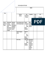 School Learning Resource Plan Template