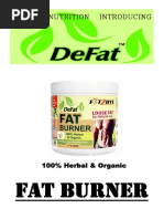 Fat Burner: Fitzoye Nutrition Introducing