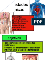 Enfermedades Sistemicas y Relacion Con La Odontología