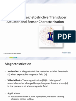 Nonlinear Magnetostrictive Transducer Using Comsol