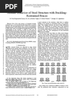 Seismic Behavior of Steel Structure With Buckling Restrained Braces