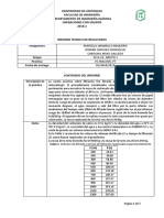 Informe de Filtración