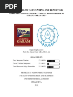 Sustainability Accounting and Reporting: "Implementation of Corporate Social Responsibility by Gudang Garam TBK."