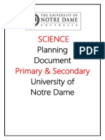 Science Forward Planning Document 2